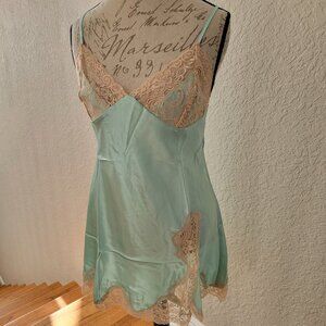NWOT Seafoam Green Satin Chemise Lingerie
